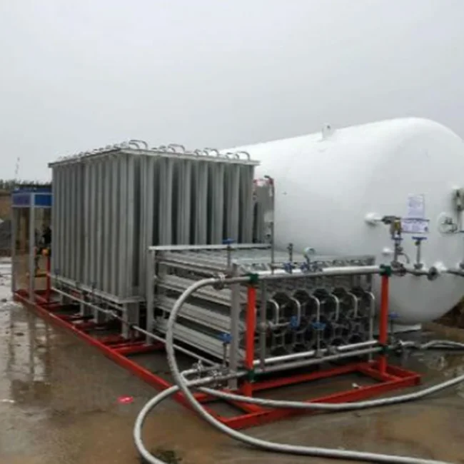 Low Price Guaranteed Quality customized LNG Dump Truck Skid for BOG recovery