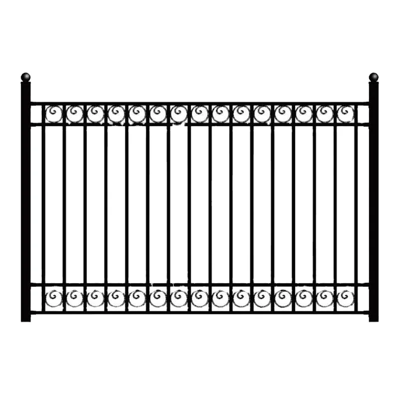 CBMmart curved design wrought iron porch railing balcony
