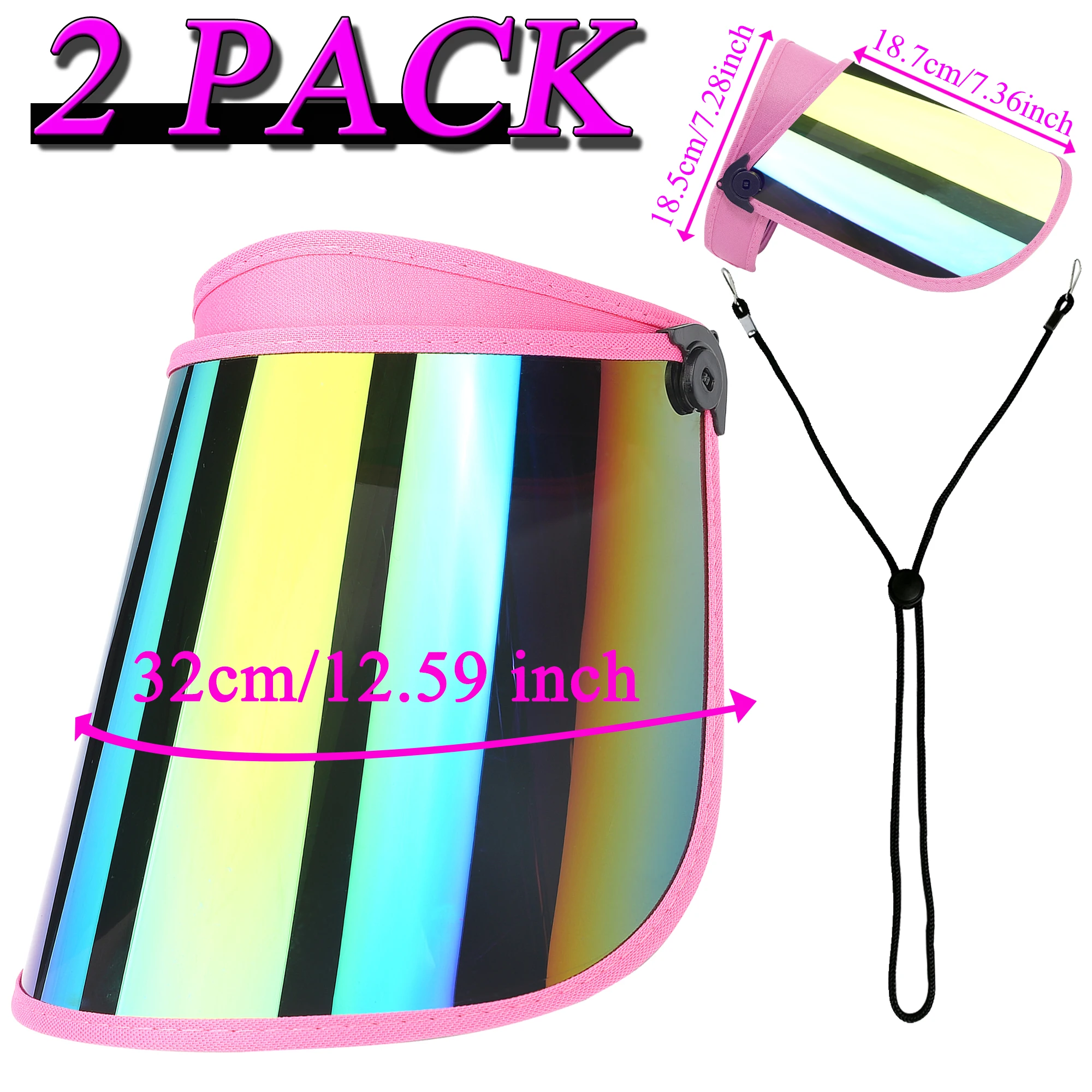 Anti-ultraviolet Anti-scratch Sun Visor Uv Protection Soft Plastic Sun Visor Hat Sun Hat With Mirror Hollow Top Hat