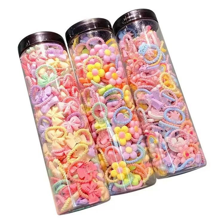 20 Pcs/Set Kids Elastic Hair Band Cute Baby Girl Mini Rubber Band Hair Tie for Kids Girls Hair Accessories