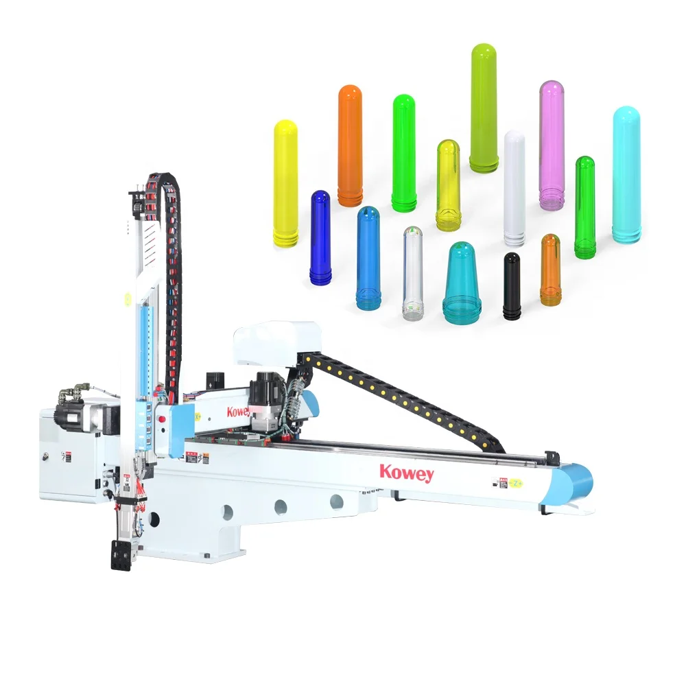 Kowey PET Preform Injection Molding Robot for Plastic Injection Molding Machine Tonnage from 150T-500T
