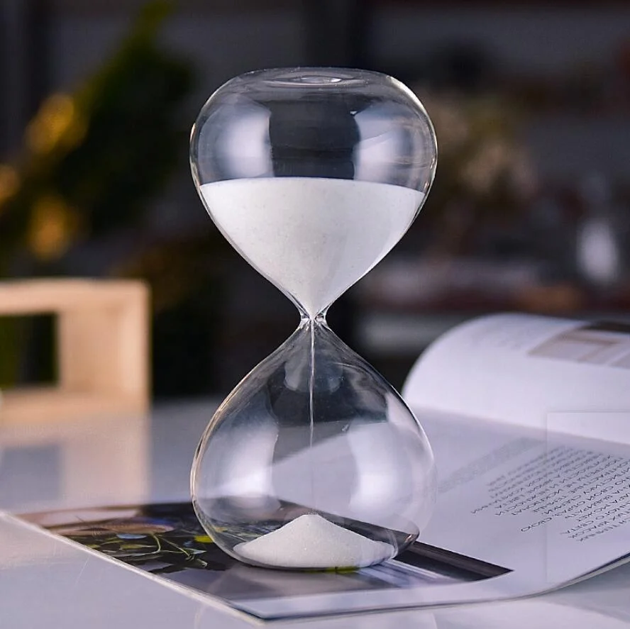 QIAOQI Hot Sale  3min 15min 30 min Custom LOGO Classic Sand Hourglass Sand Timer Colorful Hourglass