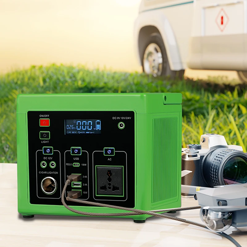 Alltop 300W 500W Portable Power Generator Solar Station System AC DC 110V 220V Outside Camping Emergency Power Bank