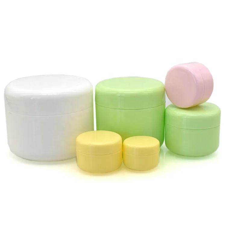 portable plastic skin care lotion jar 50ml 100ml 150g 200g PP Plastic Facial Cream Cosmetic Container