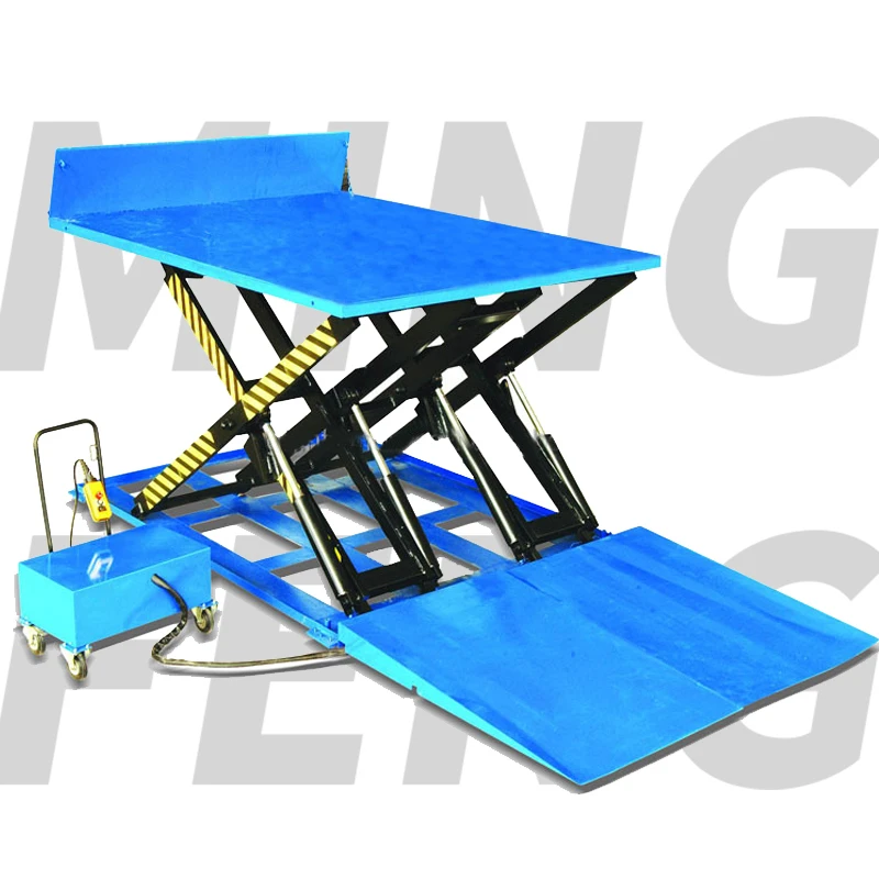 mingfeng new small cargo truck loading lift table electric power hydraulic platform