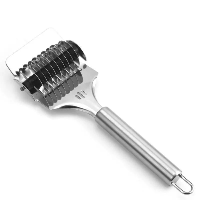 Creative Kitchen Manual Noodle Cutter Stainless Steel Spaetzle Makers Vegetable Section Shallot Ginger Cutter noodle tools