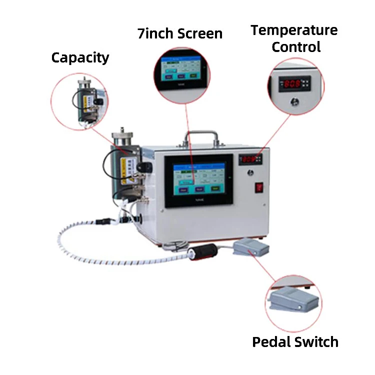 UKETA AIO disposable all in one thick oil filling machine .5ml 1ml 2ml empty pen filler preheat liquid cartridge filling machine