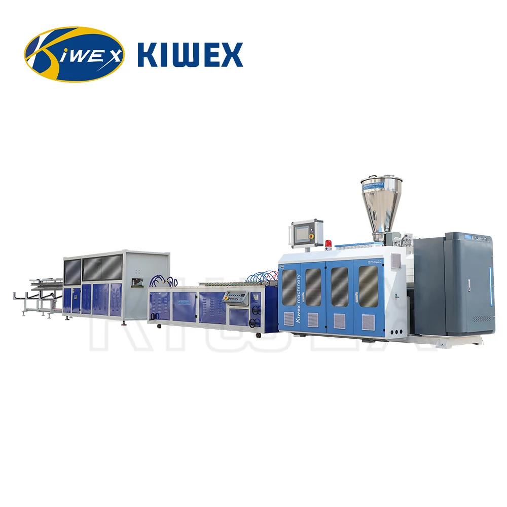 PVC Marble Profile Extrusion Line Making Machine for Customized profile Conical Twin Screw  Extruder Machine