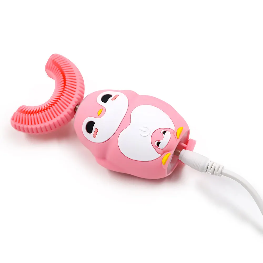 Electric Toothbrush U Shaped Type Toothbrush 360 Degrees Ultrasonic Children Whitening Silicone Automatic Electric Toothbrush