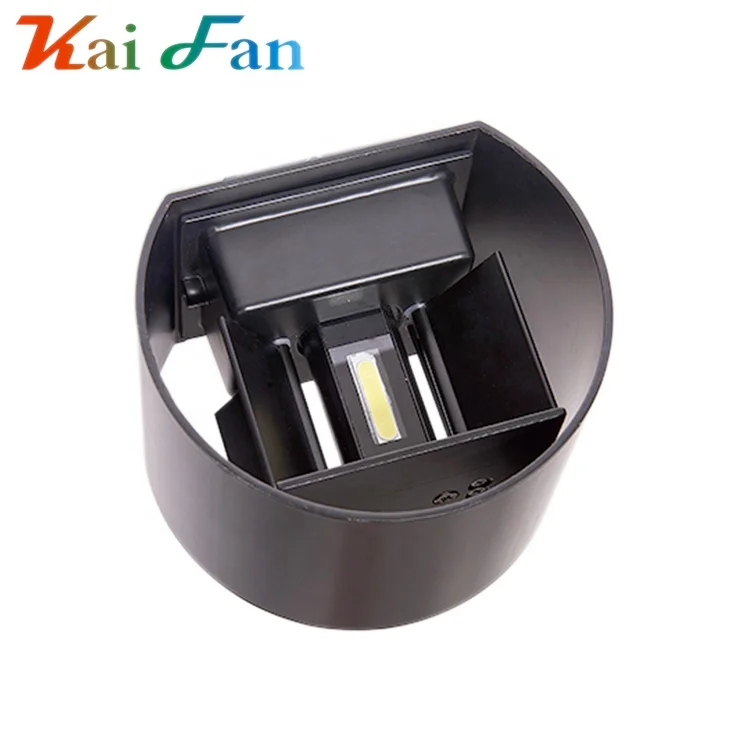 Low cost wholesale india black grey office aluminum glass outdoor ip65 cob led wall light
