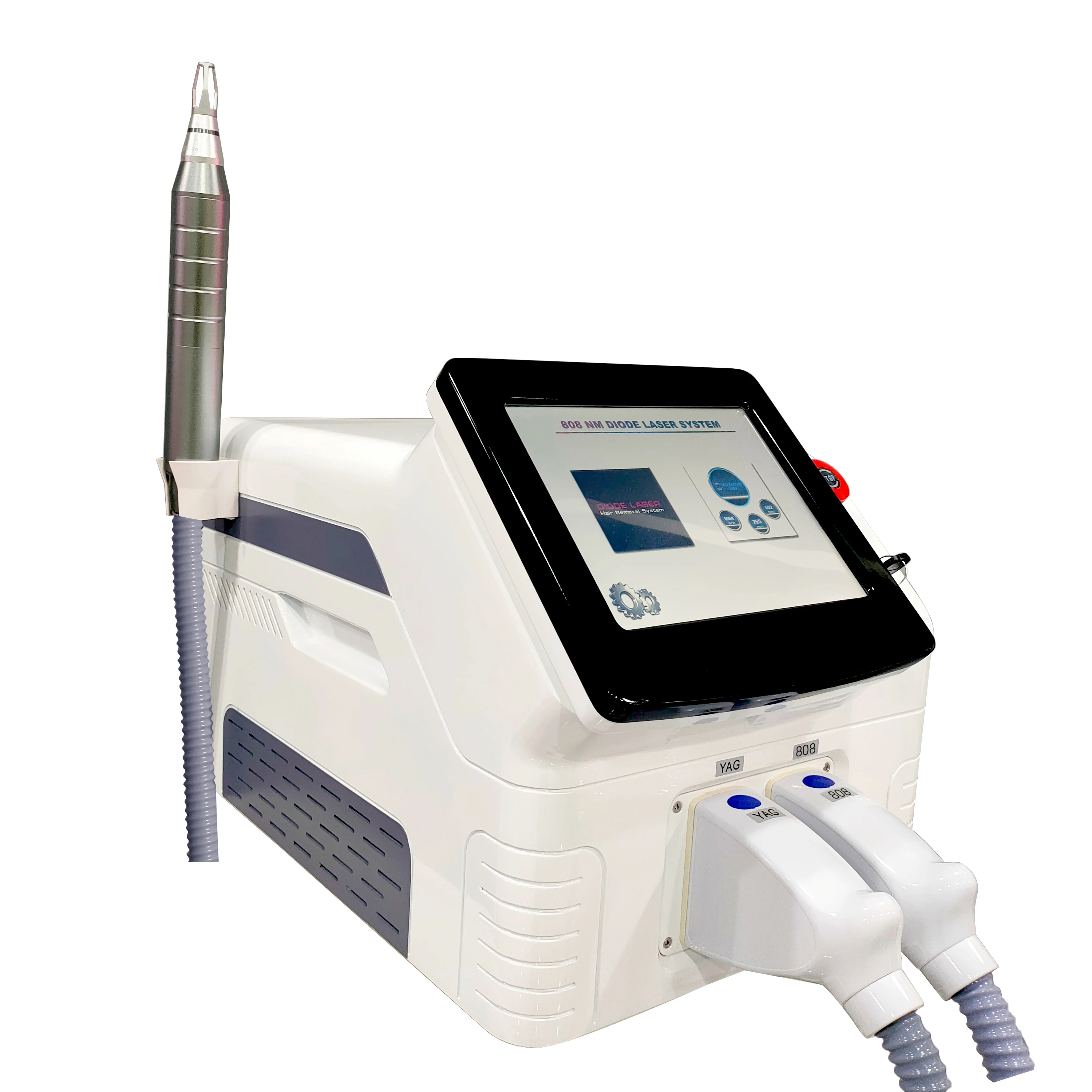 Portable pico  nd yag Laser tattoo removal diode laser hair removal  808diode laser and pico 2in1