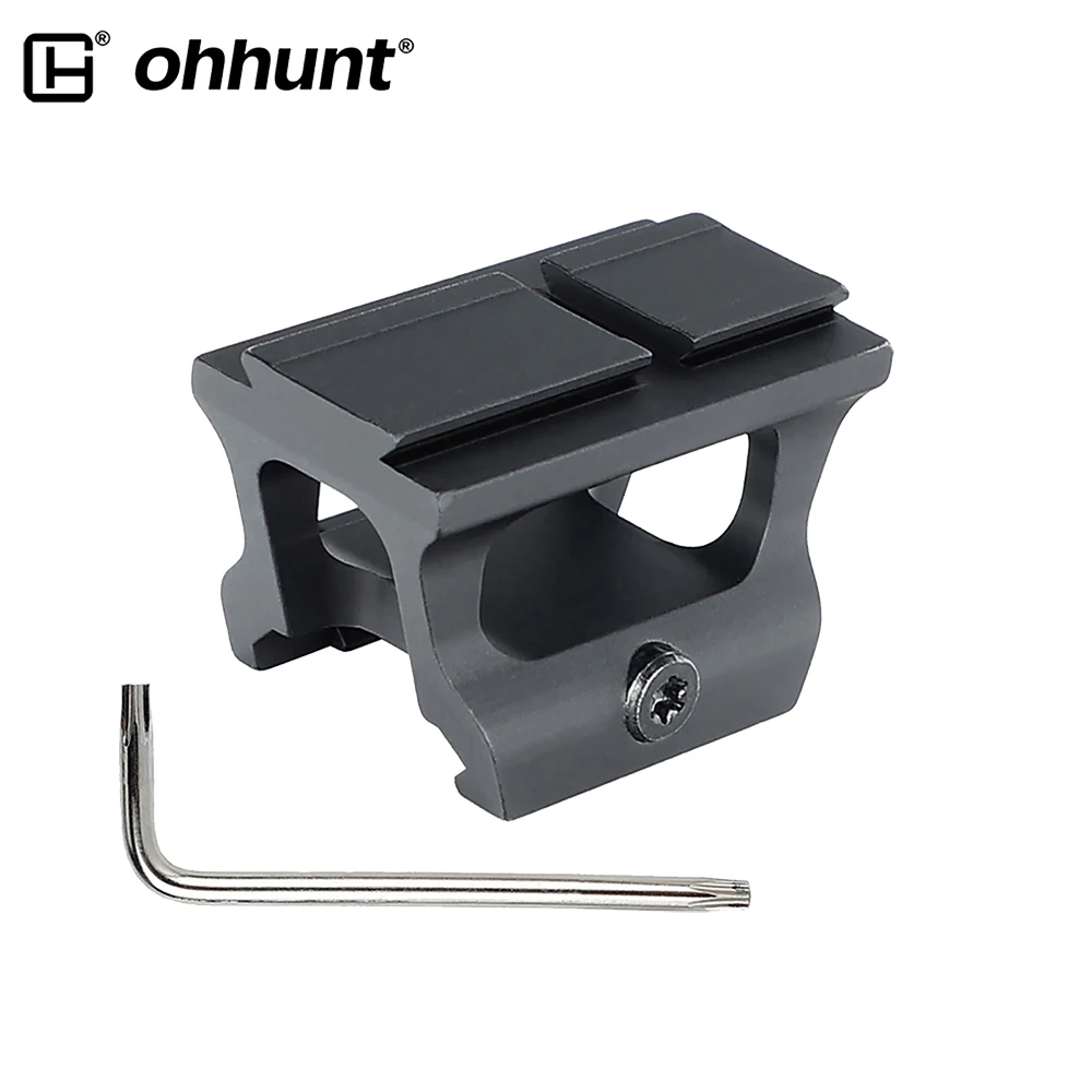 Ohhunt New Optic Mounts High Profile Hard Anodized Red Dot Riser Mount Adapter Fit For ACRO P1/P2 FB-O4