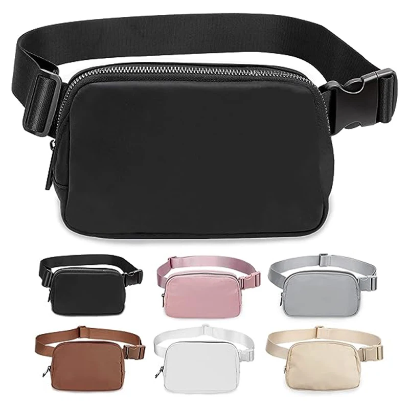 Fashion Casual Women Crossbody Chest Bag Sport Travel Running Waist Belt Bag Customized Nylon Fanny Pack