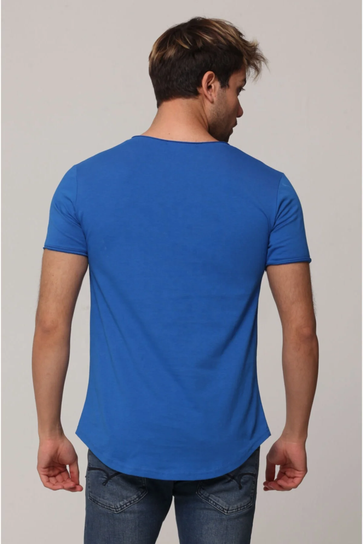 Уличная одежда от производителя Высококачественная однотонная хлопковая футболка с коротким рукавом мужские футболки