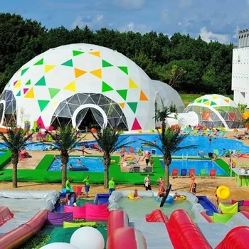 Guangzhou Jieol Outdoor Hotel Tent Event Tent Dome Frame Geo Luxury Dome Tent 5m Diameter For Camping Resort