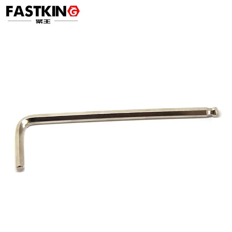 ISO 2936 CR-V nickel plated hexagon socket screw keys ball point hex key wrench 4*28*110