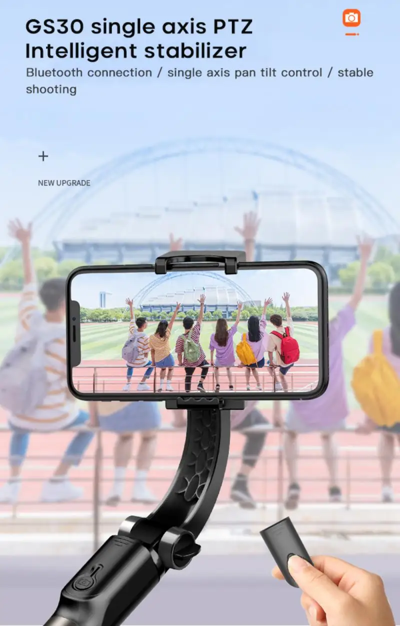 2021 Прямая поставка Горячий мобильный телефон gs30 Gimbal стабилизатор камера селфи палка штатив ручной лицо отслеживания BT Держатель Estabilizador