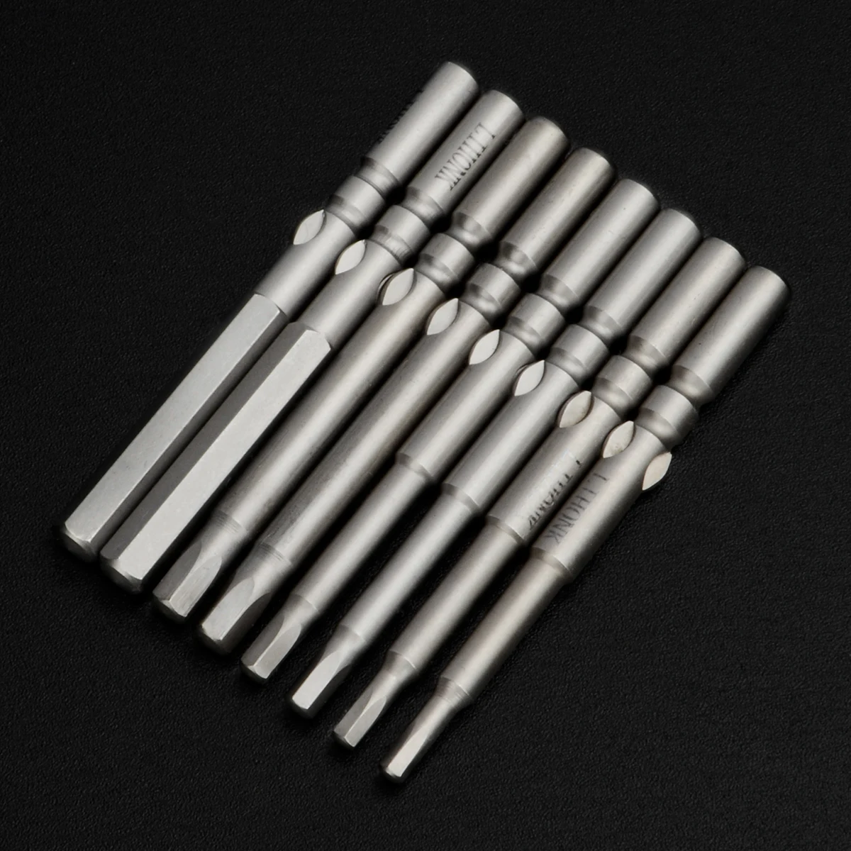 801 electric screwdriver head diameter 5mm bit industrial grade strong magnetic slotted bit hexgonale 1/4 various length bits