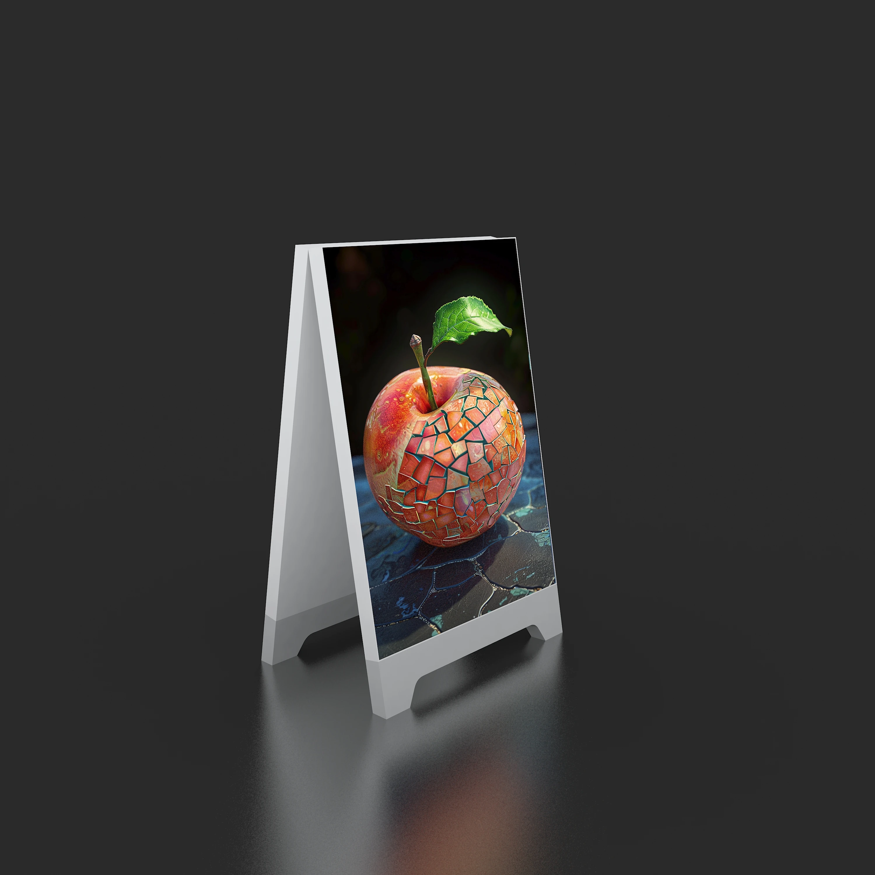 A-NEW Factory SEG Poster Outdoor Floor Stand Advertising LED Poster Aluminum Frame Show