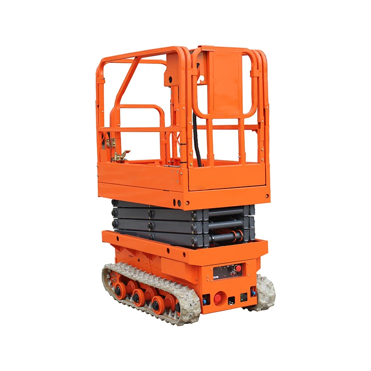 Portable Warehouse 6.5M Mini Electric Mobile Crawler Self-Propelled Scissor Lift