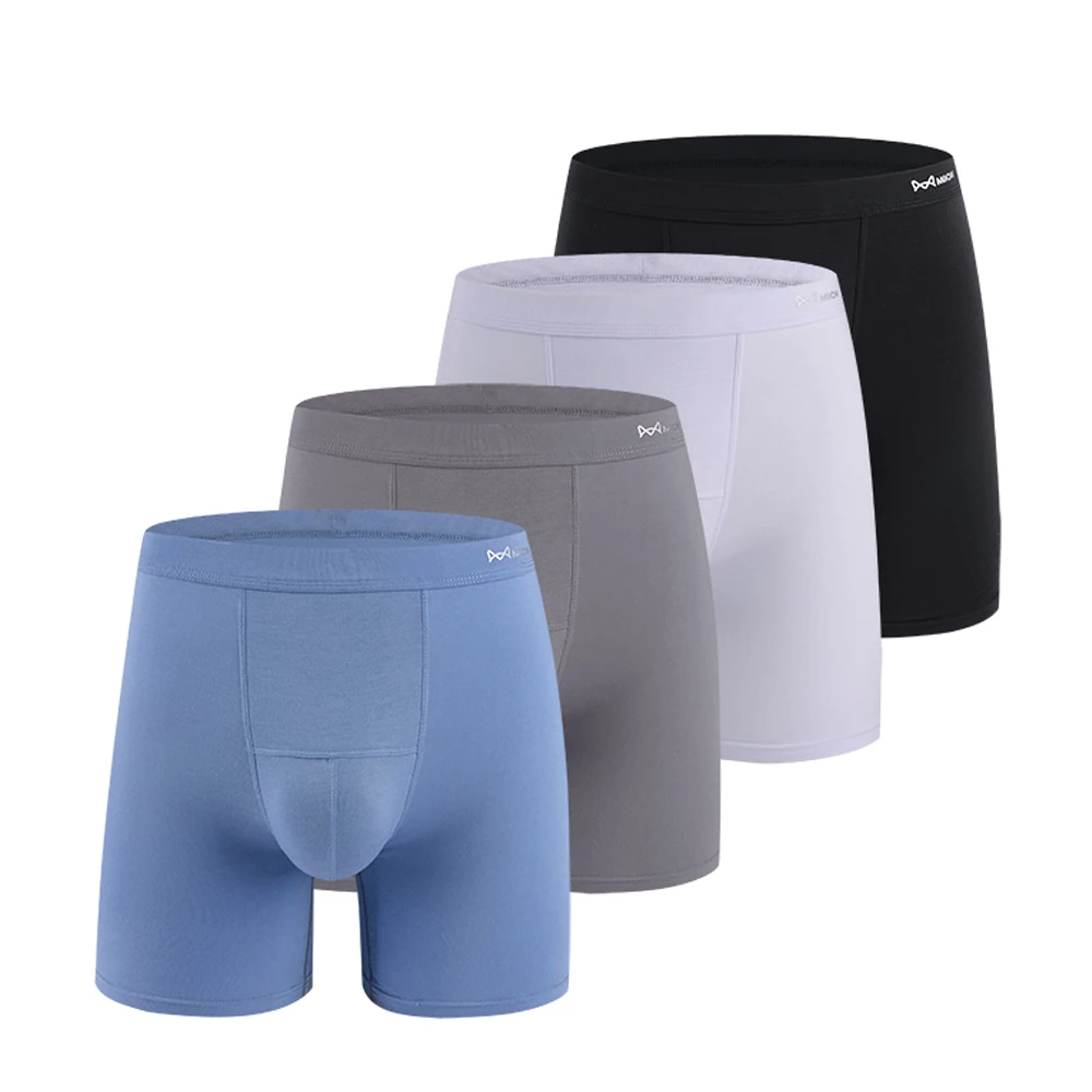 Wholesale Men Boxers Briefs Stretch Cotton Elastic Band Breathable Underwear Men Plus Size Boxers For Men