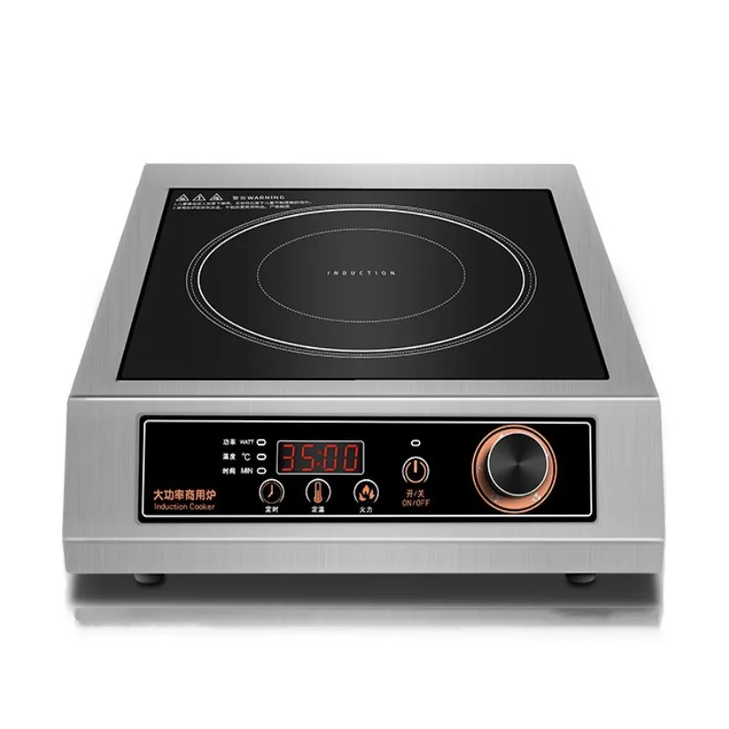 Stainless Steel  Stir fry Steam & Boil Single burner Wire Control Push-button Type 3500w cooker  induction