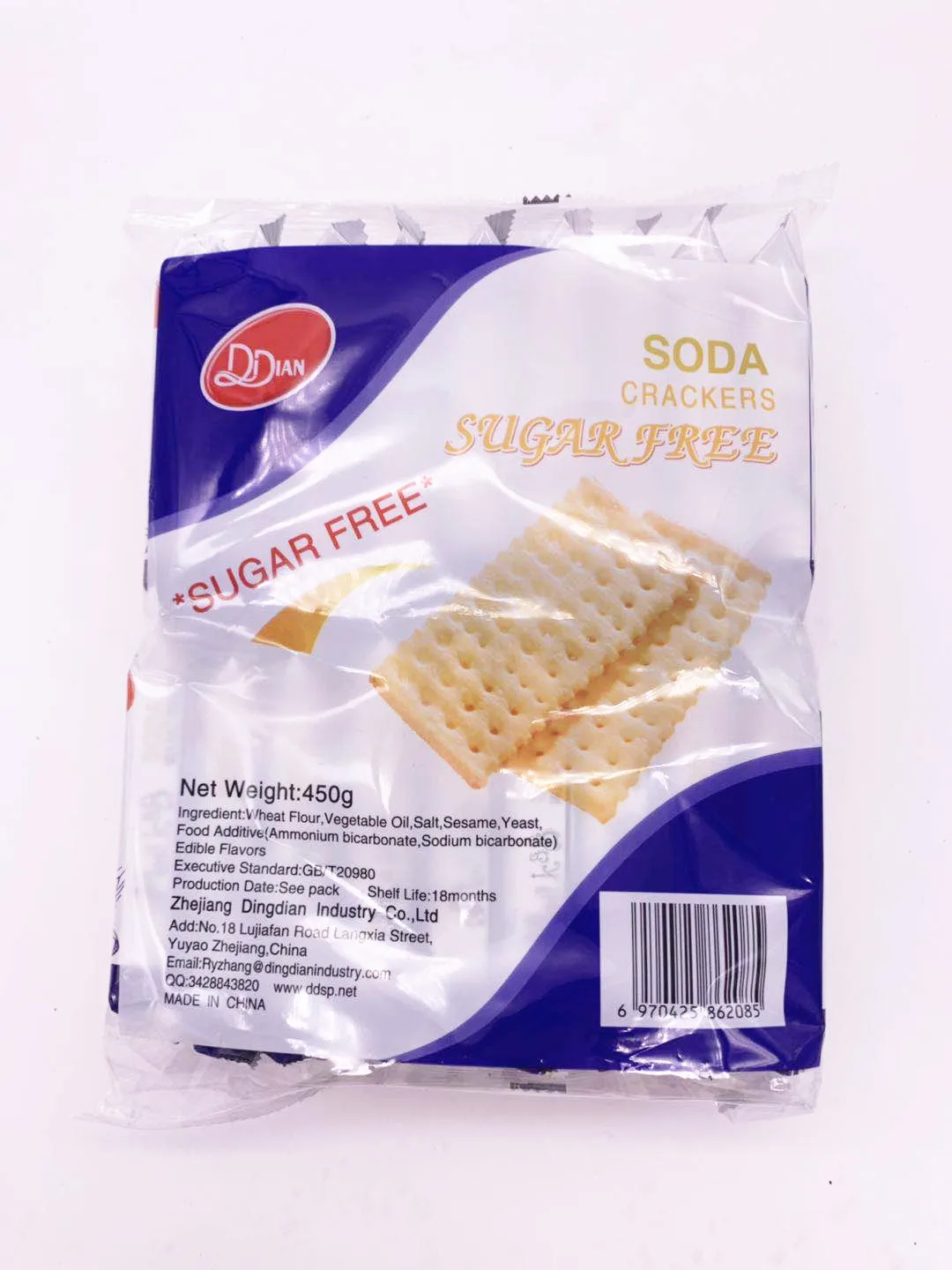 450g rich in Calcium Milk crispy healthy soda cracker salty biscuits