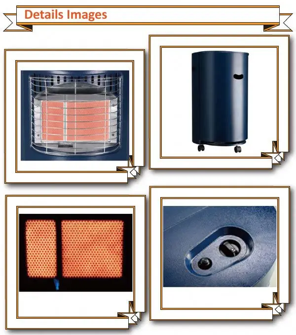 High Efficiency 4.2KW indoor living room infrared ceramic LPG gas heater