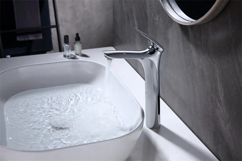 Дизайнерский роскошный смеситель для раковины хромированная отделка в ванной комнате туалете кран