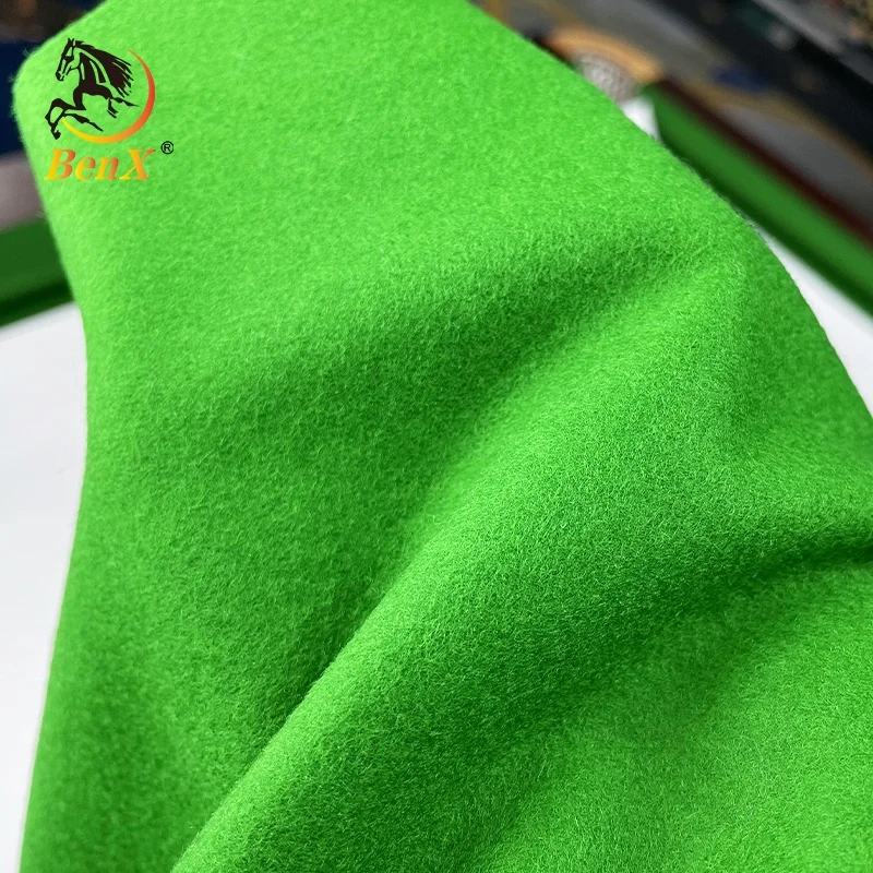 BenX PNS Club High End Billiard Table Cloth For 12ft Snooker Table Woolen Cloth Green