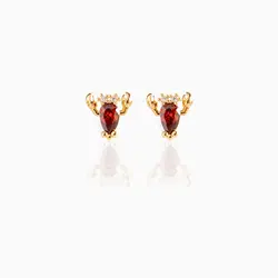 gold plated piercing jewelry earrings sea animal stud earring