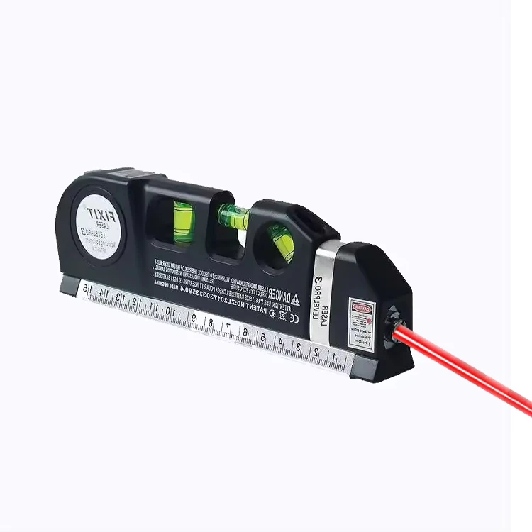 Laser Horizon Vertical Measure Tape Portable Home Decoration Tool Tape LV03 Measure Laser Level Black OEM