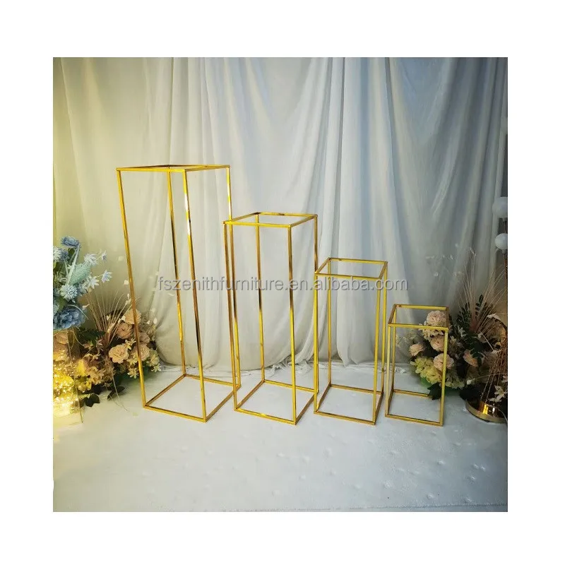 Wedding supplies flower road lead iron flower vase stand wedding table centerpieces decoration event party stage decor