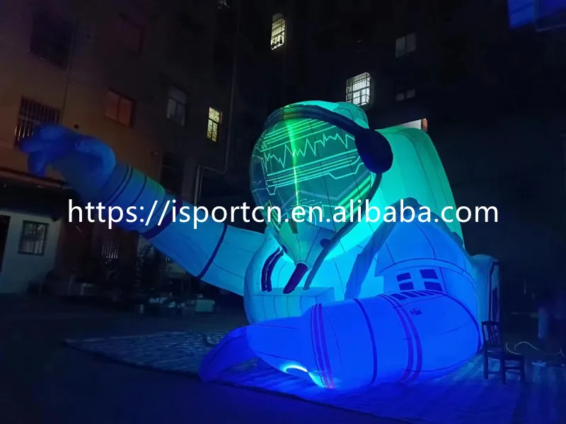 Advertising Inflatable Astronaut Mascot Space Man Model Giant Inflatable Astronaut With Led Lighting