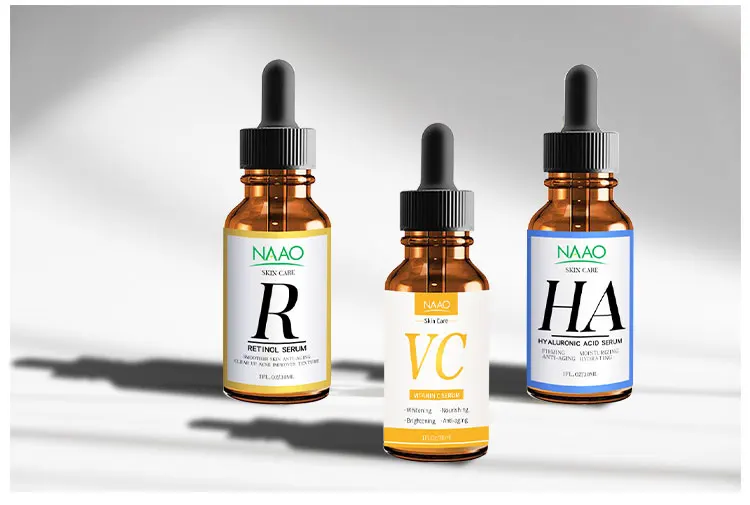 Private Label Face Skincare Whitening Vitamin C Retinol Hyaluronic Acid Serum
