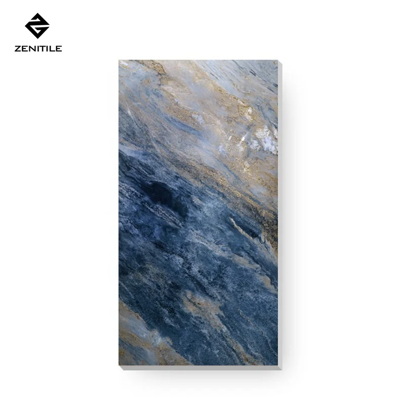 New Design Fashionable simple style marble gold polished glazed non-slip durable  porcelain flooring tile  for whole house