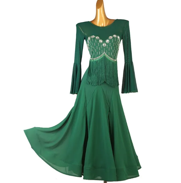 MQ371 Wholesale Adults Girls Latin Rumba Samba Professional Dance Dress Ballroom Dancewear