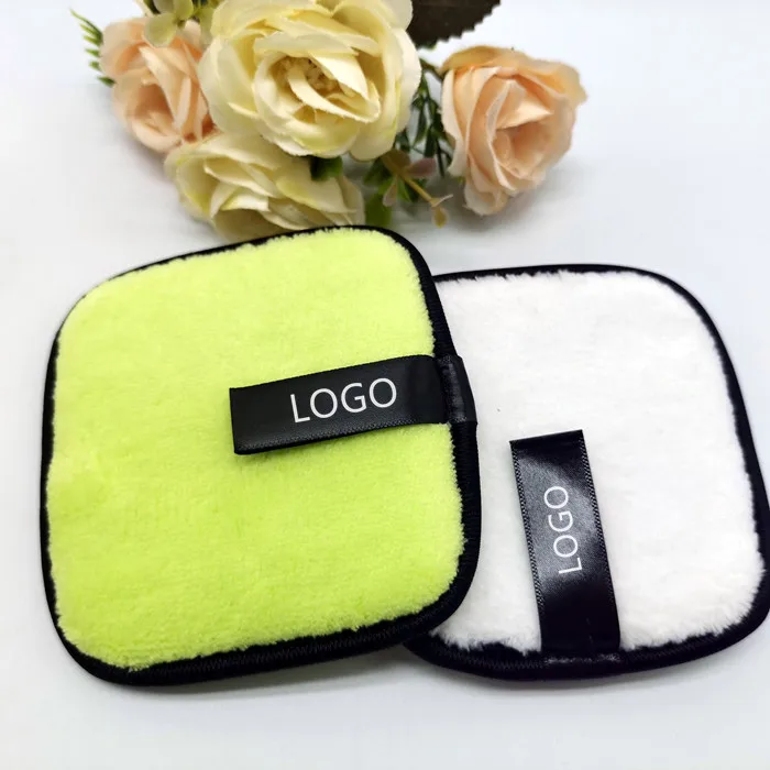 LUMI Hot selling custom LOGO white Square remover pads Face cleaning makeup pads