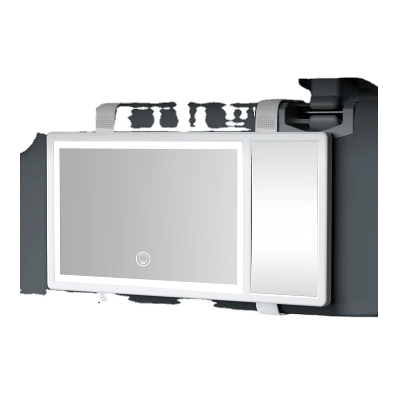 Portable Car Mirror OEM Eye Protection Light Tricolor Car Large Fill Light Beauty LED Car Customizable Cosmetic Aluminum Mirror