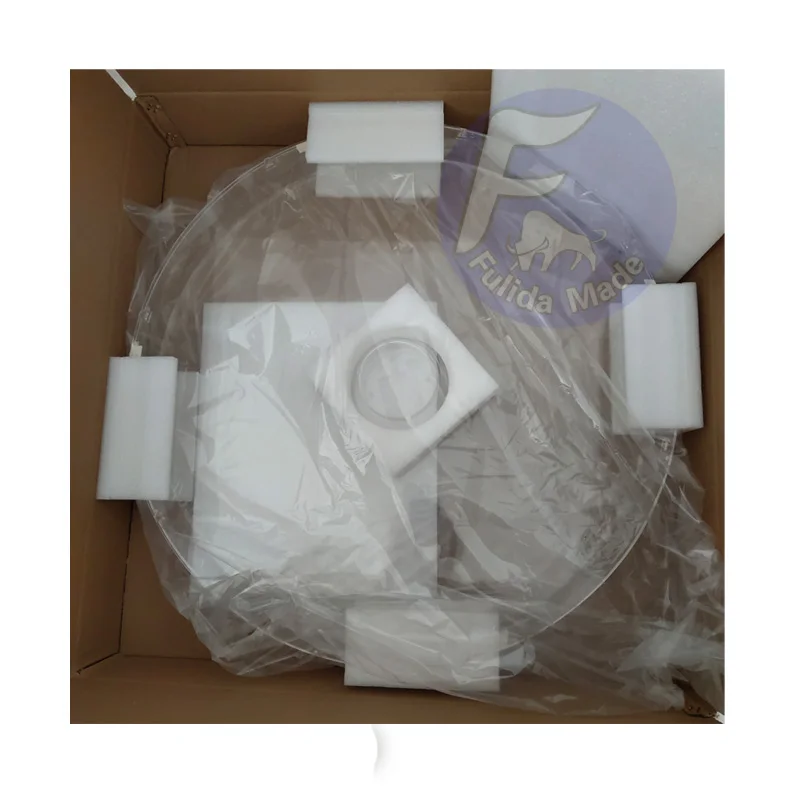 Acrylic protector 53cm Transparent cover Acrylic protector for 50cm 3D Holographic Led Fan indoor use