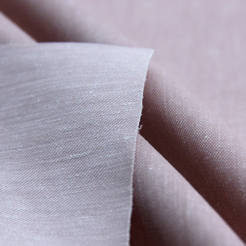 Лидер продаж, весенне-осеннее платье и костюм, Тканое полотно из чистого хлопка и льна для одежды