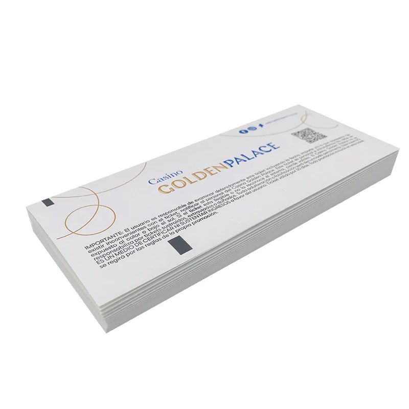 High quality cheap customize airline flight tickets custom thermal boarding pass paper