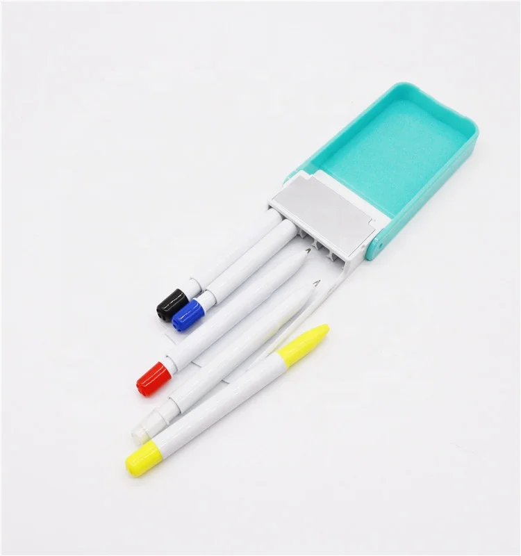 Promotional 5 in 1 gift set pen three ballpoint pens  one pencil and one highlighter pen set