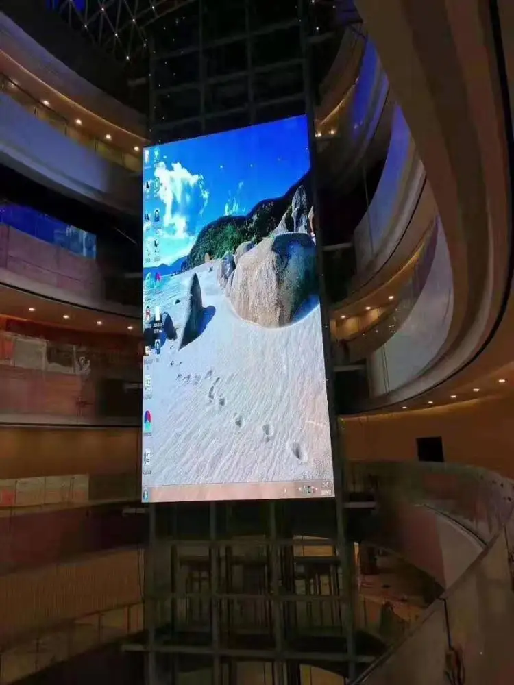 p2 Glass window curtain indoor  video wall showcase advertising led transparent display screen pantalla led  interior vidrio