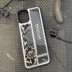 Tpu + Pc Phone Case Pu Leather Cases for Iphone Wholesale Aramid Business with Metal Frame  Foriphone11 12 Forged Carbon Fiber