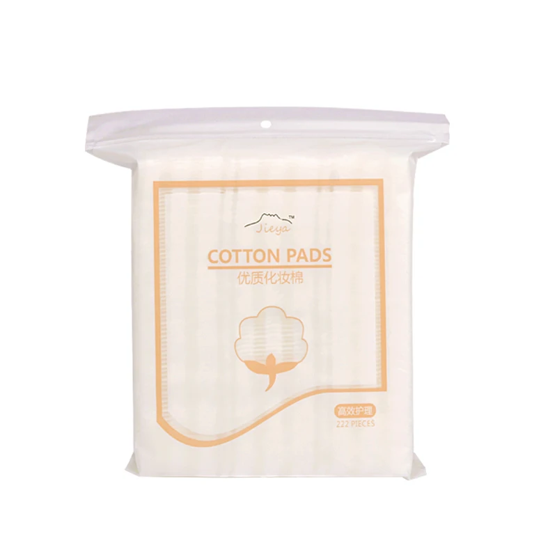 Hot-Selling 222PCS Comfortable Close Skin Square Cotton Pads Makeup Remover Cotton Pad