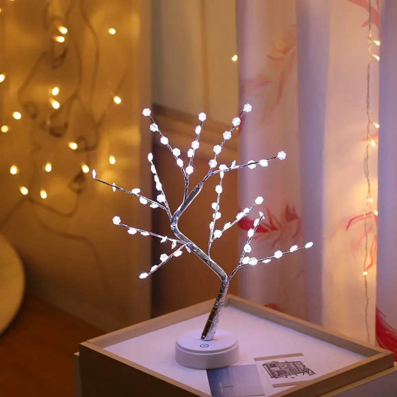 Amazon Hot Selling Tabletop Bonsai Tree Light DIY Artificial Tree Lamp For Christmas Decorations Wedding Holiday Lighting