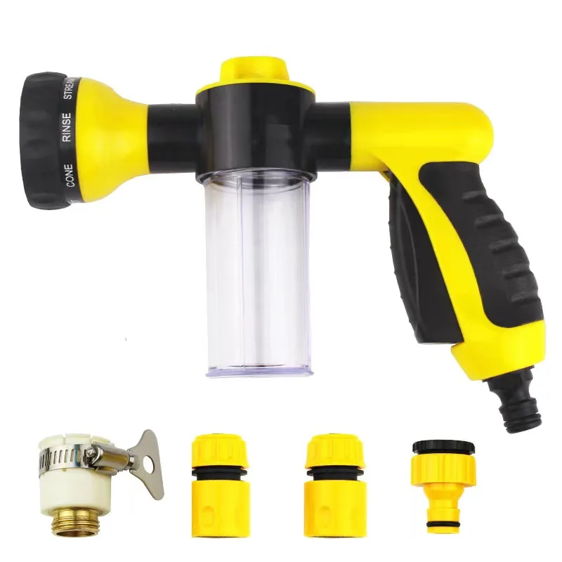 Car Soap Spray  Spring Flexible Nozzle Leak Proof Handheld Garden Hose