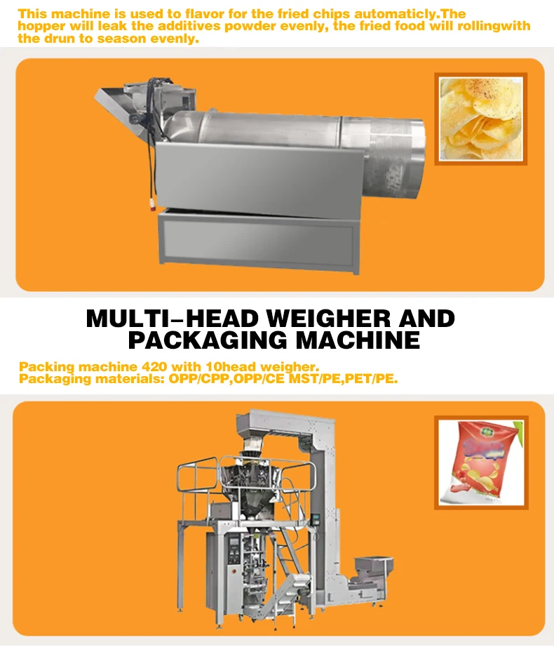 Frozen french fries production line french fries machine automatic potato chips making machine
