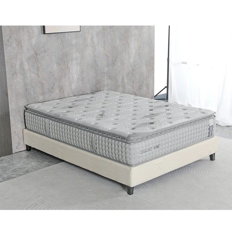 Factory Wholesale 12 inch Fiberglass-Free Full Size Hybrid Mattress Medium Plush Pocket Spring Memory Foam  Hybrid Mattress